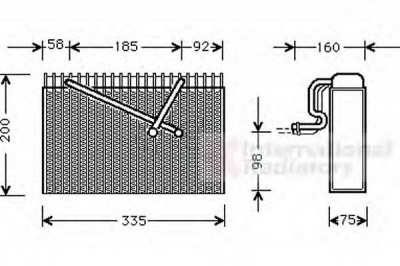 VAN WEZEL 3700v298 -  Испаритель, кондиционер